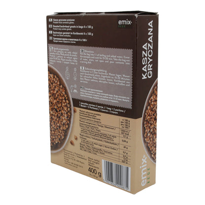 Emix di grano saraceno | Kasza gryczana | Tostato, pronto in poco tempo, busta per cottura | 400 g