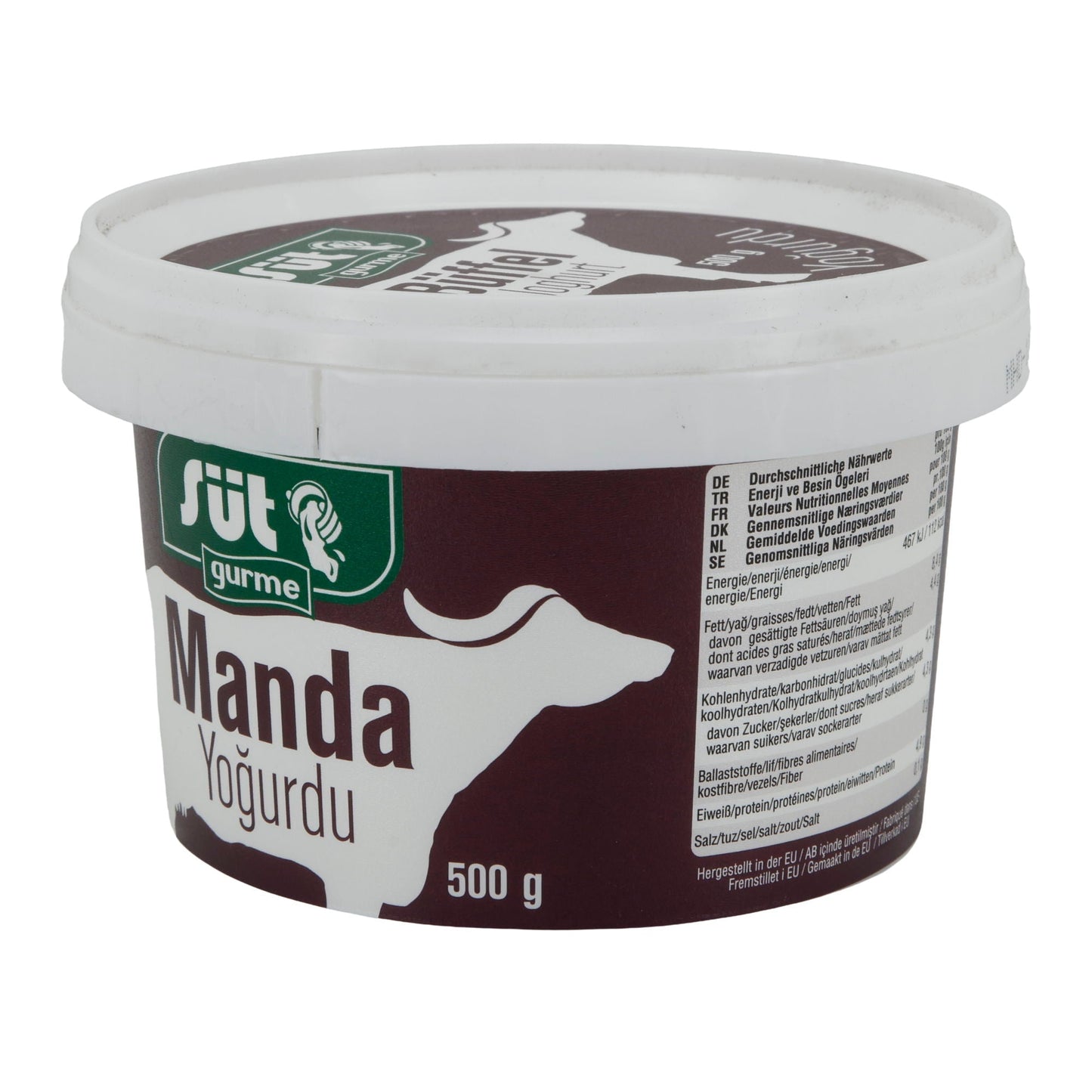 Büffeljoghurt Süt Gurme | Joghurt | Traditioneller Joghurt mit 8 % Fett | 500 g SUETUEM