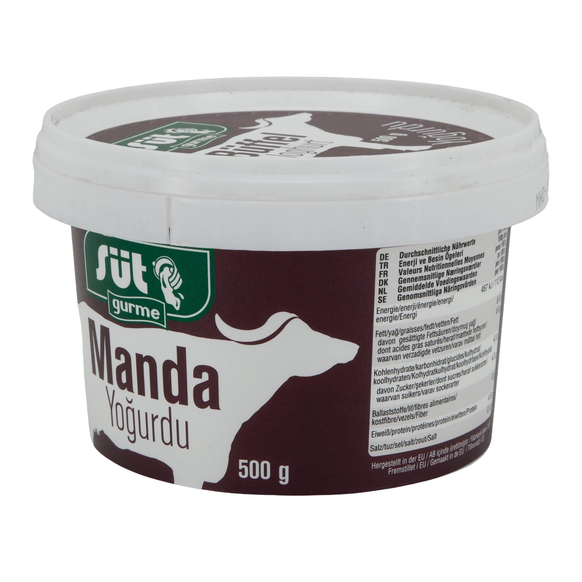 Büffeljoghurt Süt Gurme | Joghurt | Traditioneller Joghurt mit 8 % Fett | 500 g SUETUEM