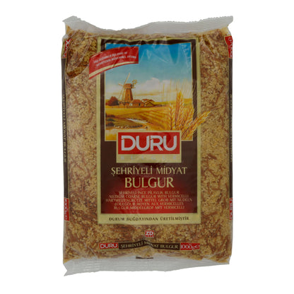 Bulgur Duru | Şehriyeli Midyat Bulgur | Met Vermicelli | 1000 g