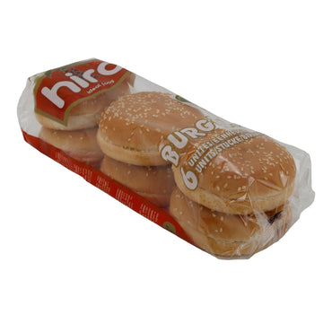 Burgerbrötchen Hira | Burger | Sesam, vegetarisch, palmölfrei | 300 g, 4 Stück HIRA