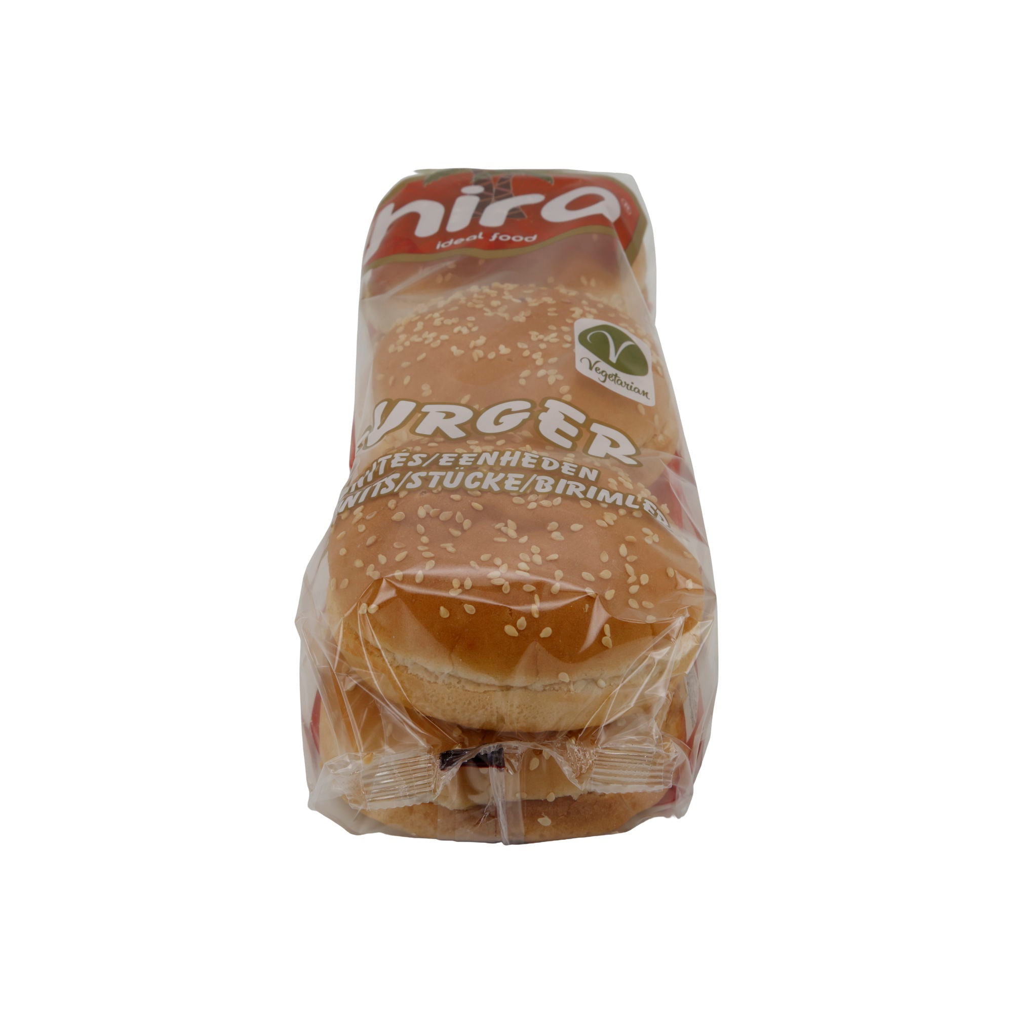 Burgerbrötchen Hira | Burger | Sesam, vegetarisch, palmölfrei | 300 g, 4 Stück HIRA