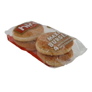 Burgerbrötchen Hira | Maxi Burger | Sesam, ohne Palmöl | 300 g, 4 Stück HIRA