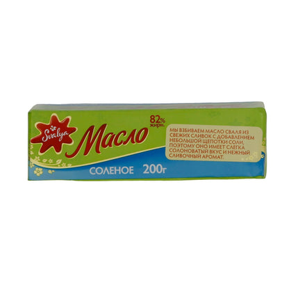 Butter Svalya Litauische | Butter | Gesalzen, hochwertige Butter mit 82 % Fett | 200 g SVALJA