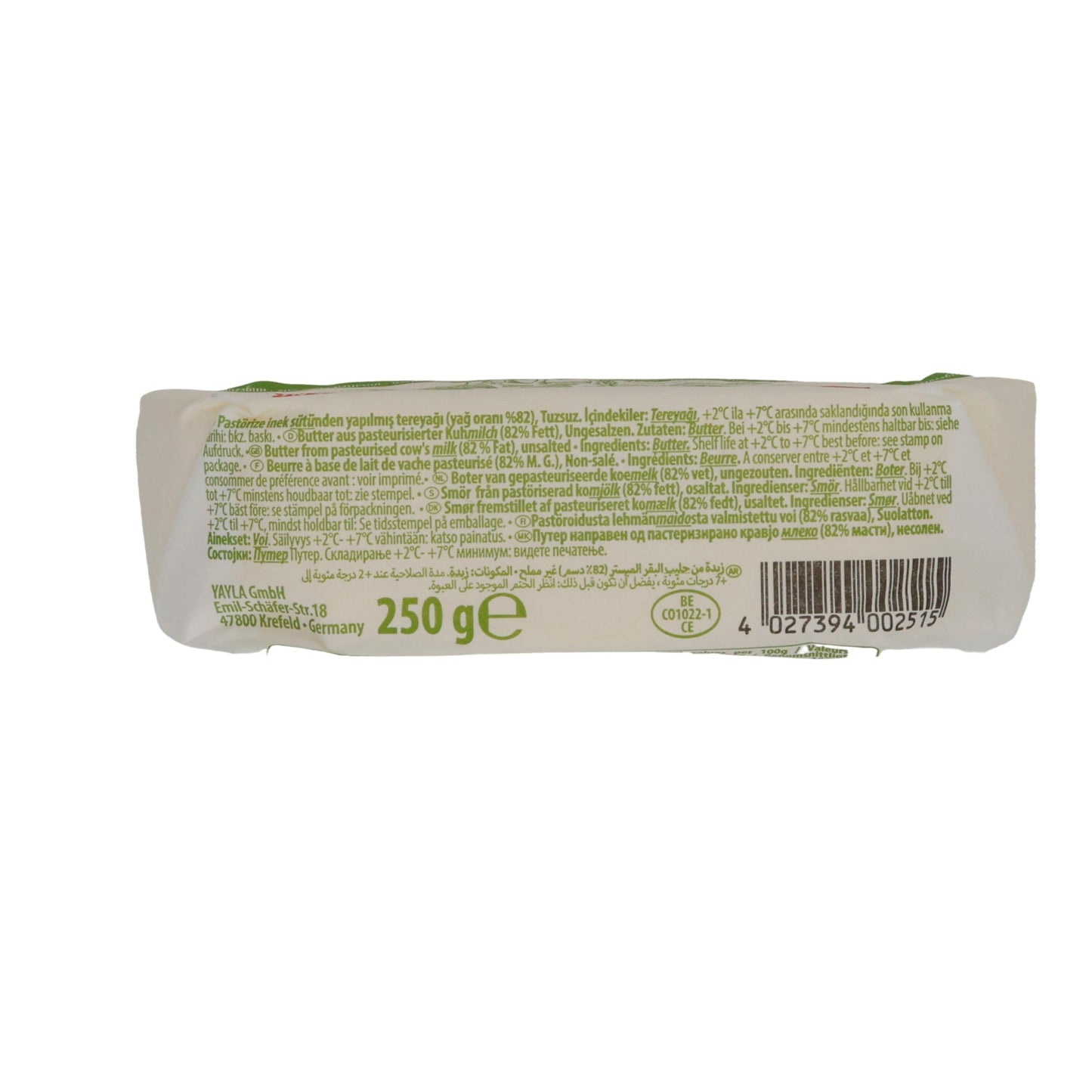 Butter Yayla | Ciftlik Tereyagi | Ungesalzen, traditionell | 250 g YAYLA