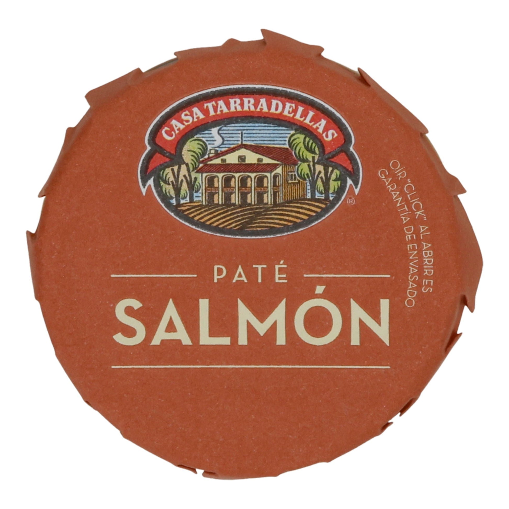 Casa Tarradellas Lachs Pastete | Paté de Salmón | Brotaufstrich | 125 g Glas | Glutenfrei & ohne Konservierungsstoffe Silca