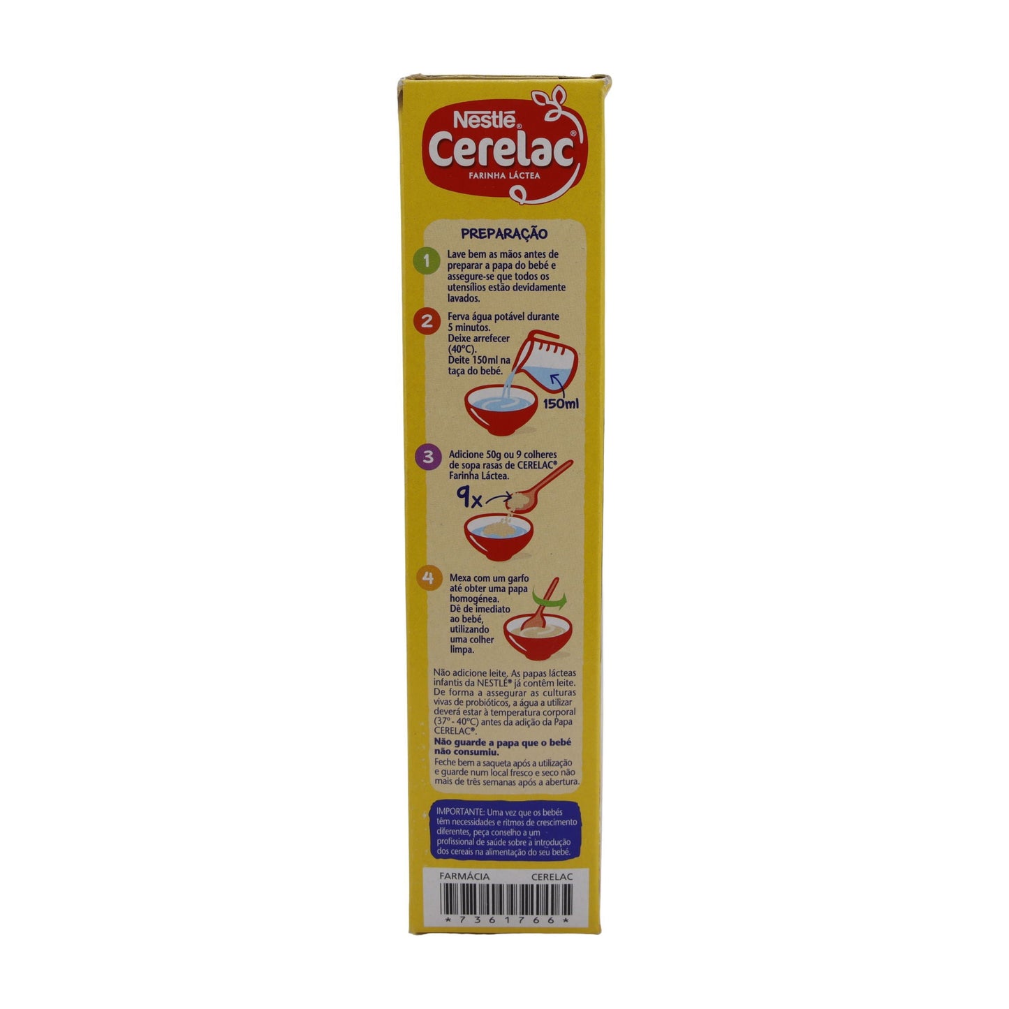 Cerelac Farinha Láctea Nestlé | Milchgetreidebrei | Für Babys ab 6 Monaten | 500 g - Taste Your World