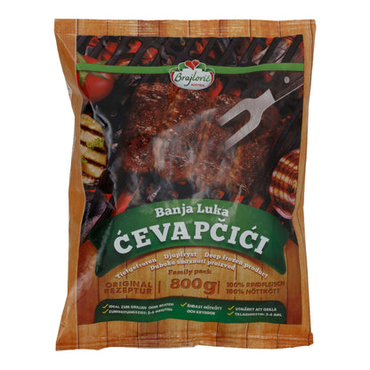 Ćevapčići Family Pack Brajlović | Halal Rindfleischröllchen | Tiefgefroren | 800 g