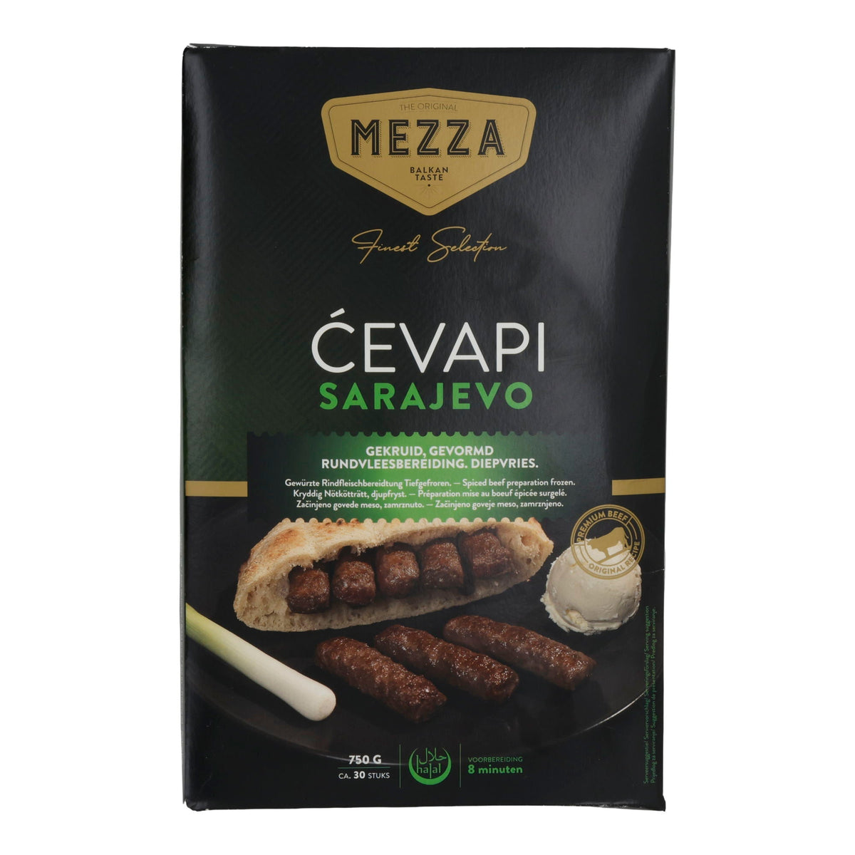 Ćevapi Sarajevo Mezza | Original Balkan-Rindfleischröllchen | Tiefgefroren | 750 g MEZZA FOOD
