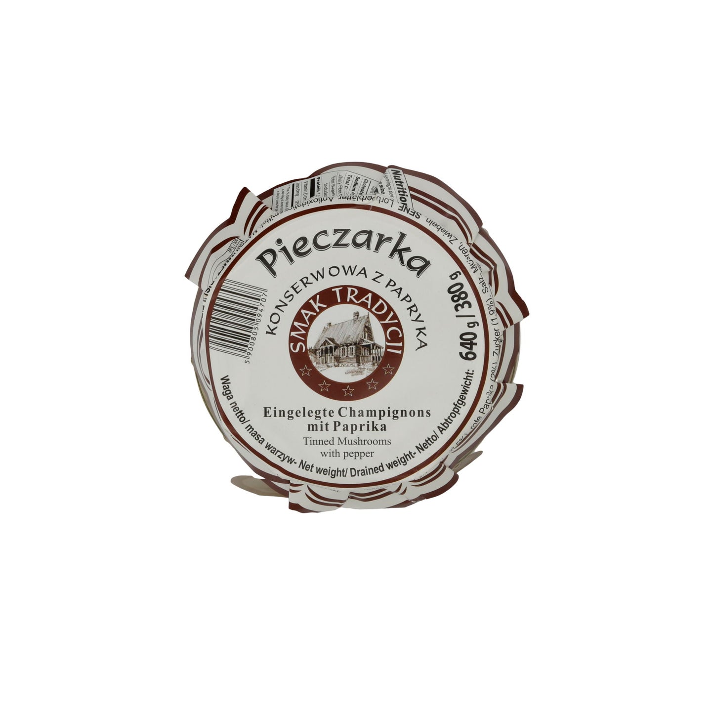 Canned Button Mushrooms | with Paprika | pickled | 680 g