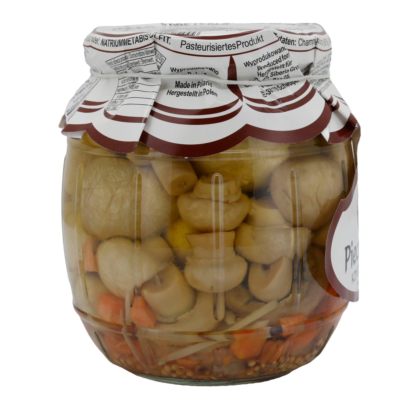 Canned Button Mushrooms | with Paprika | pickled | 680 g