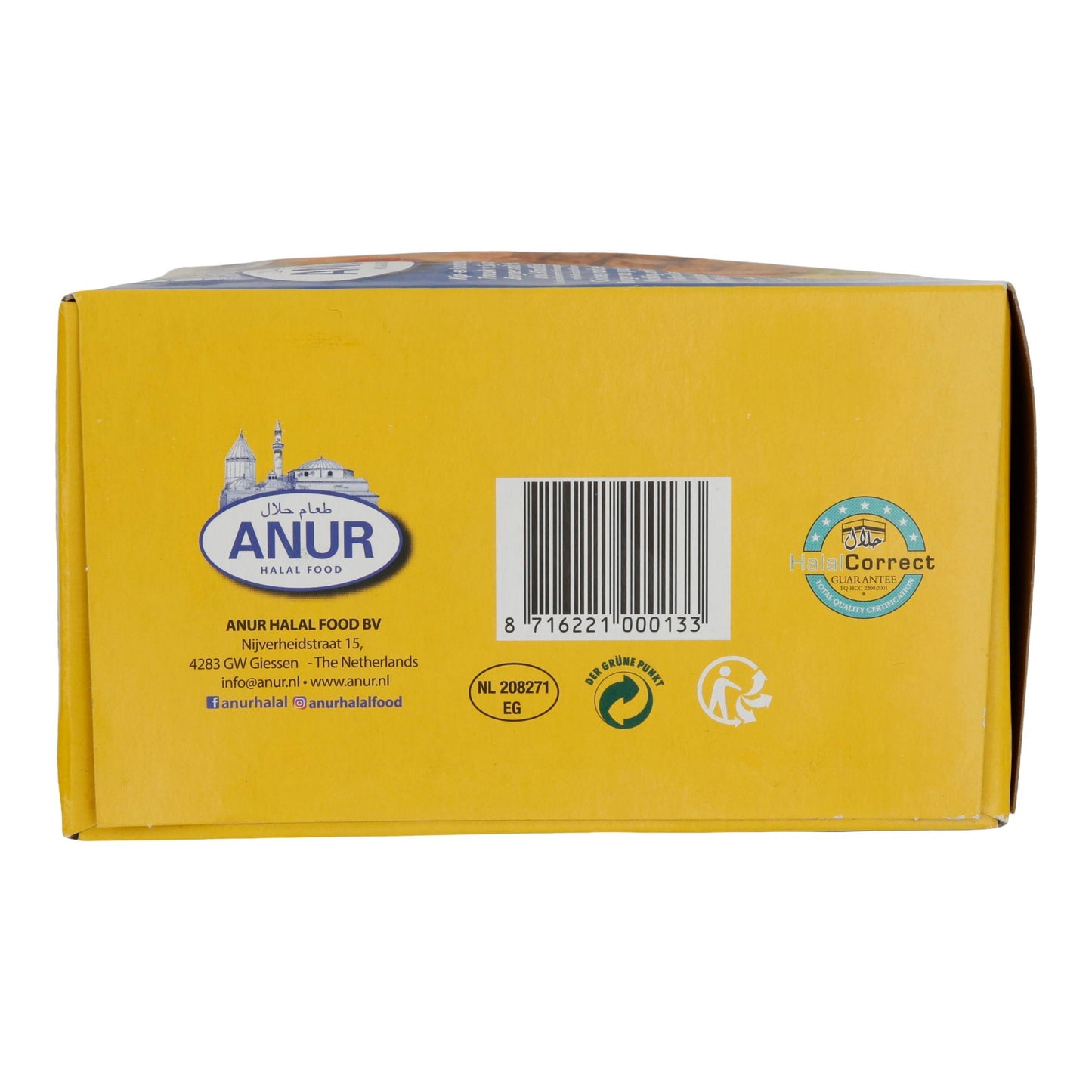 Chicken & Beef Burger ANUR | Halal Hähnchen- und Rindfleischburger | Tiefgefroren | 36 Stück (2520 g) ANUR