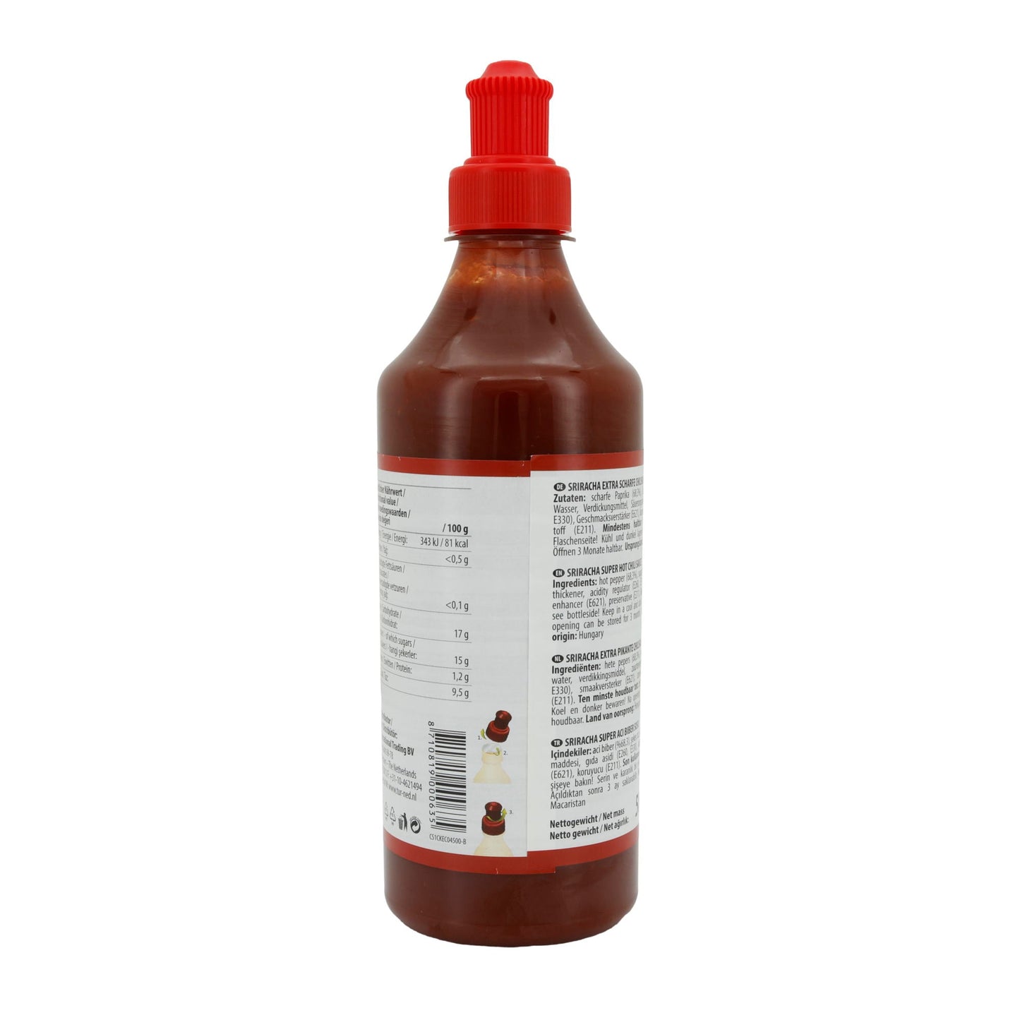 Chili Saus Ece | Sriracha Super Chili | Extra pittig | 580 g