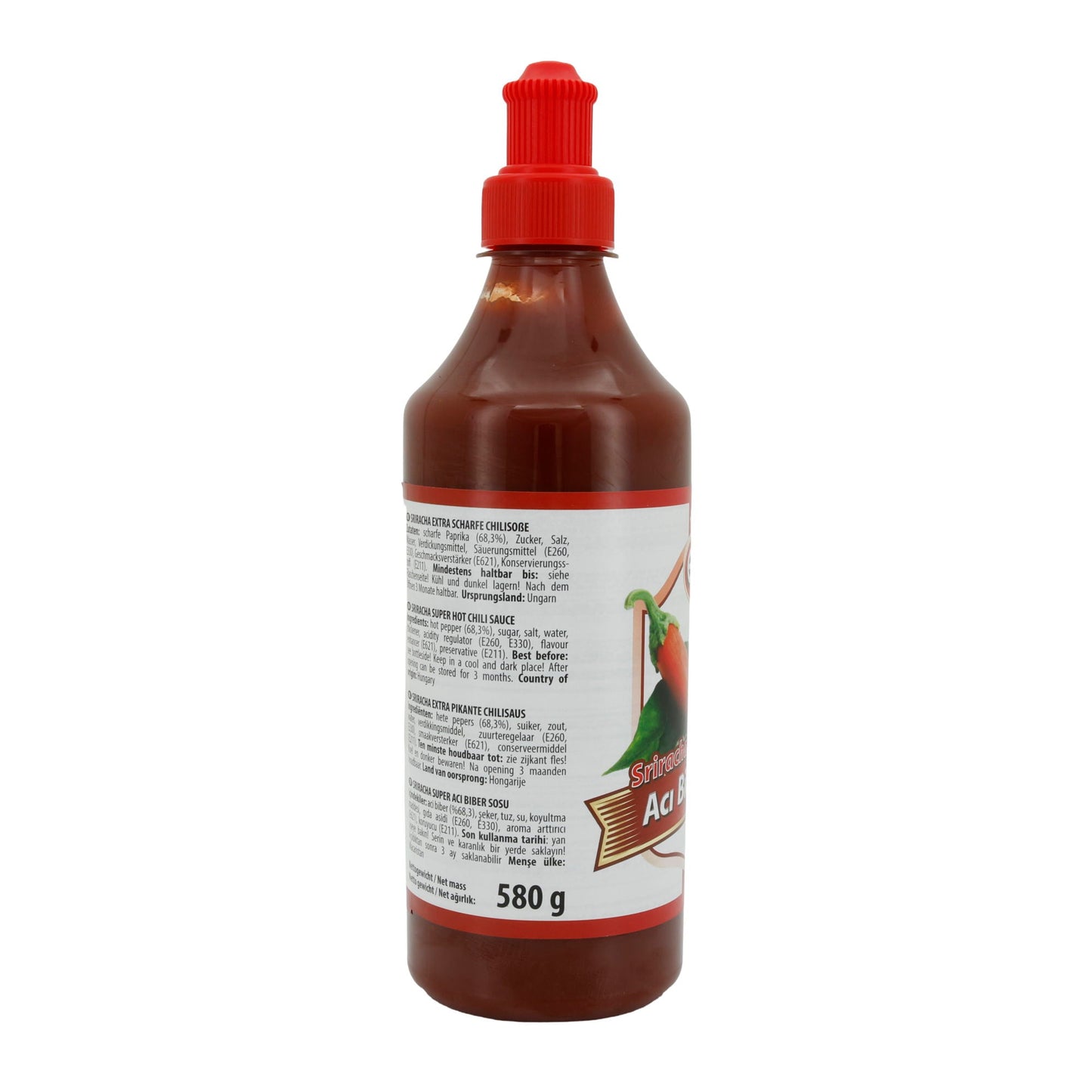 Chili Saus Ece | Sriracha Super Chili | Extra pittig | 580 g