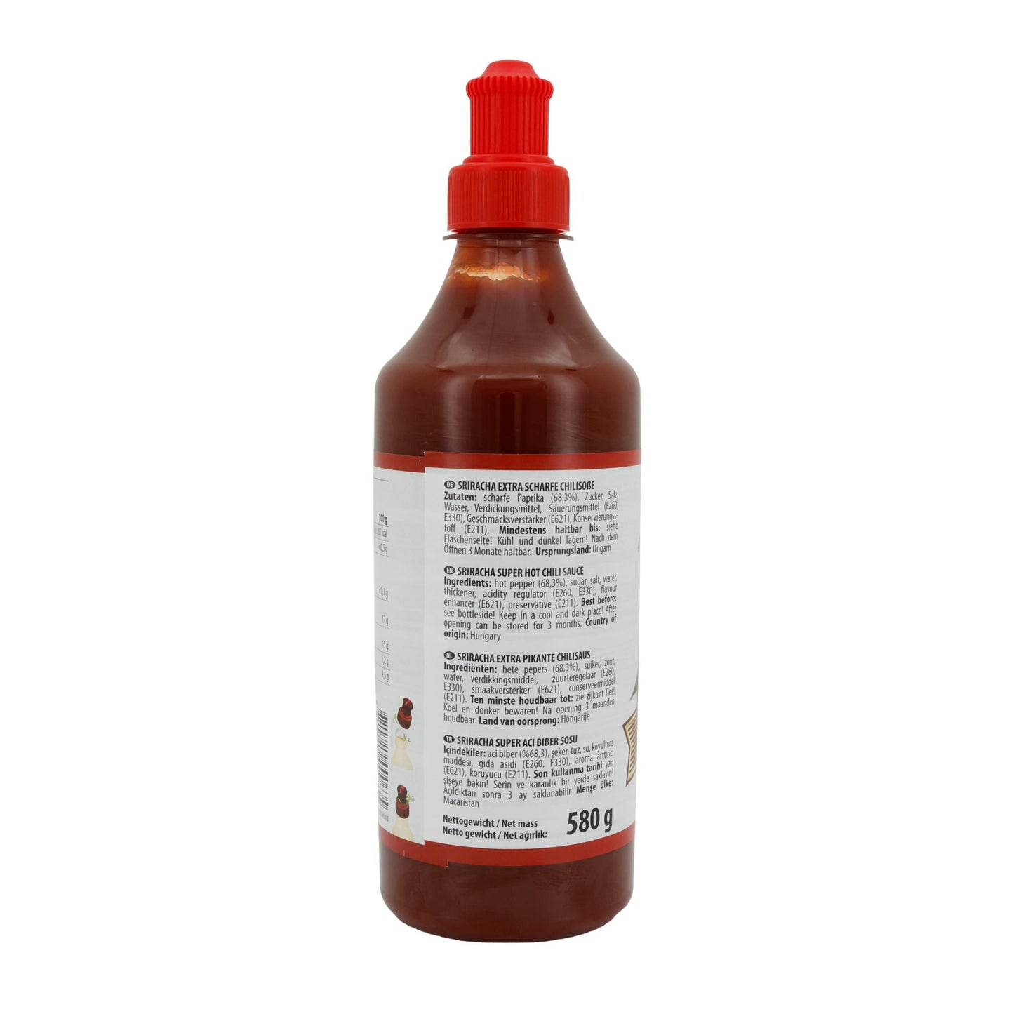Chili Saus Ece | Sriracha Super Chili | Extra pittig | 580 g