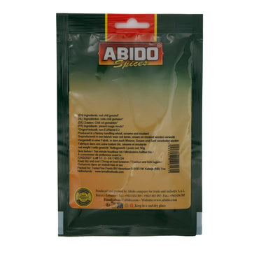 Abido Rotes Chilipulver – 50 g – Finely ground for spicy heat