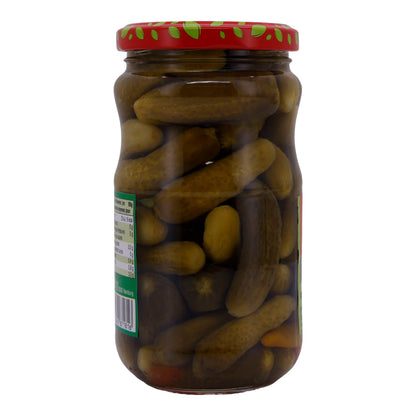 PICKLED GORNICHON CUCUMBERS GLASS
