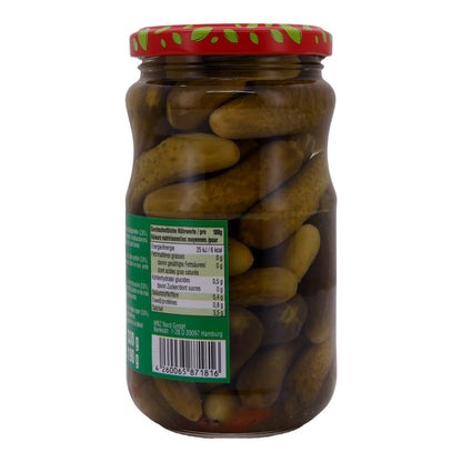 PICKLED GORNICHON CUCUMBERS GLASS