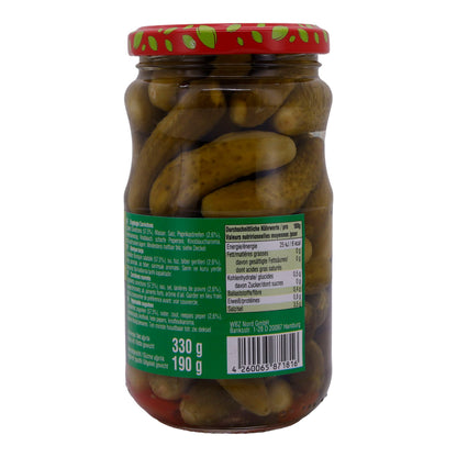 PICKLED GORNICHON CUCUMBERS GLASS