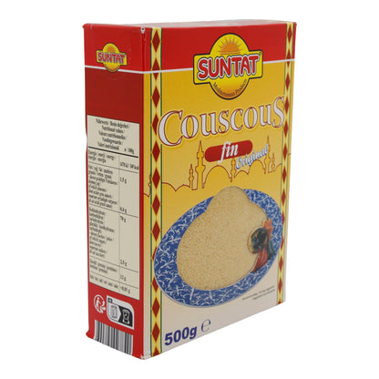 Couscous Suntat | Fijn | Veelzijdige harde tarwegries voor mediterrane & oosterse gerechten | 500 g