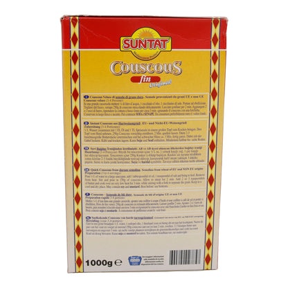 Couscous Suntat | Fin Original | Grana fine, versatile | 1000 g