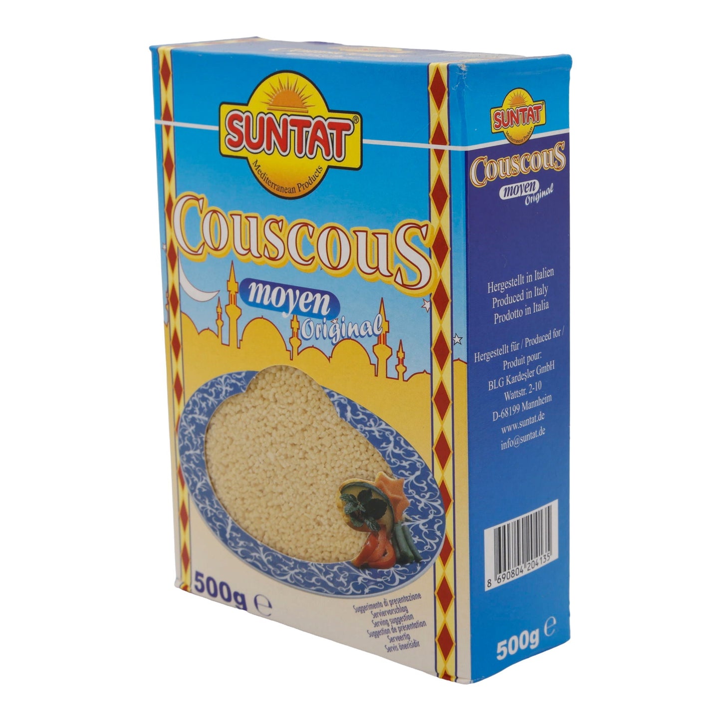 Couscous Suntat | Medio | Semola di grano duro a grana media | 500 g