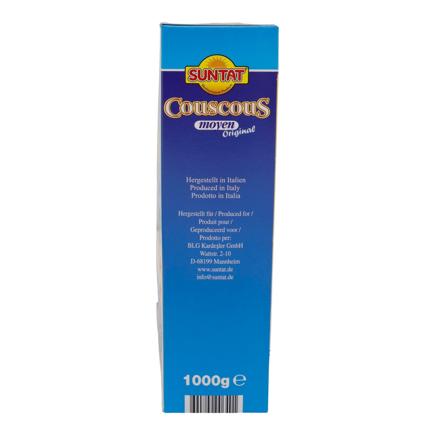 Couscous Suntat | Moyen Original | Semola di grano duro medio grossa | 1000 g