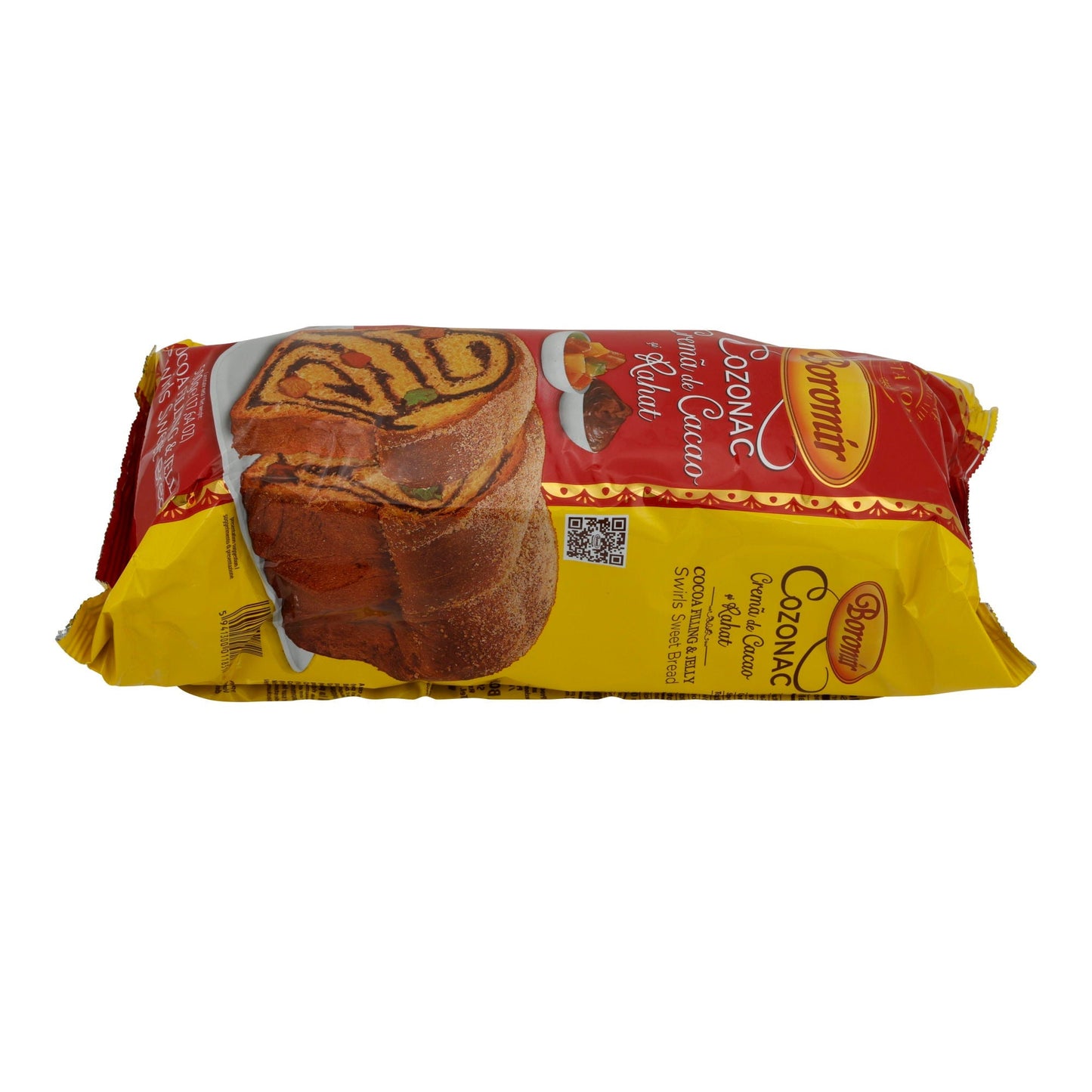 Cozonac Boromir | Mit Kakaocreme und Rahat | Traditioneller rumänischer Hefekuchen | 500 g BOROMIR