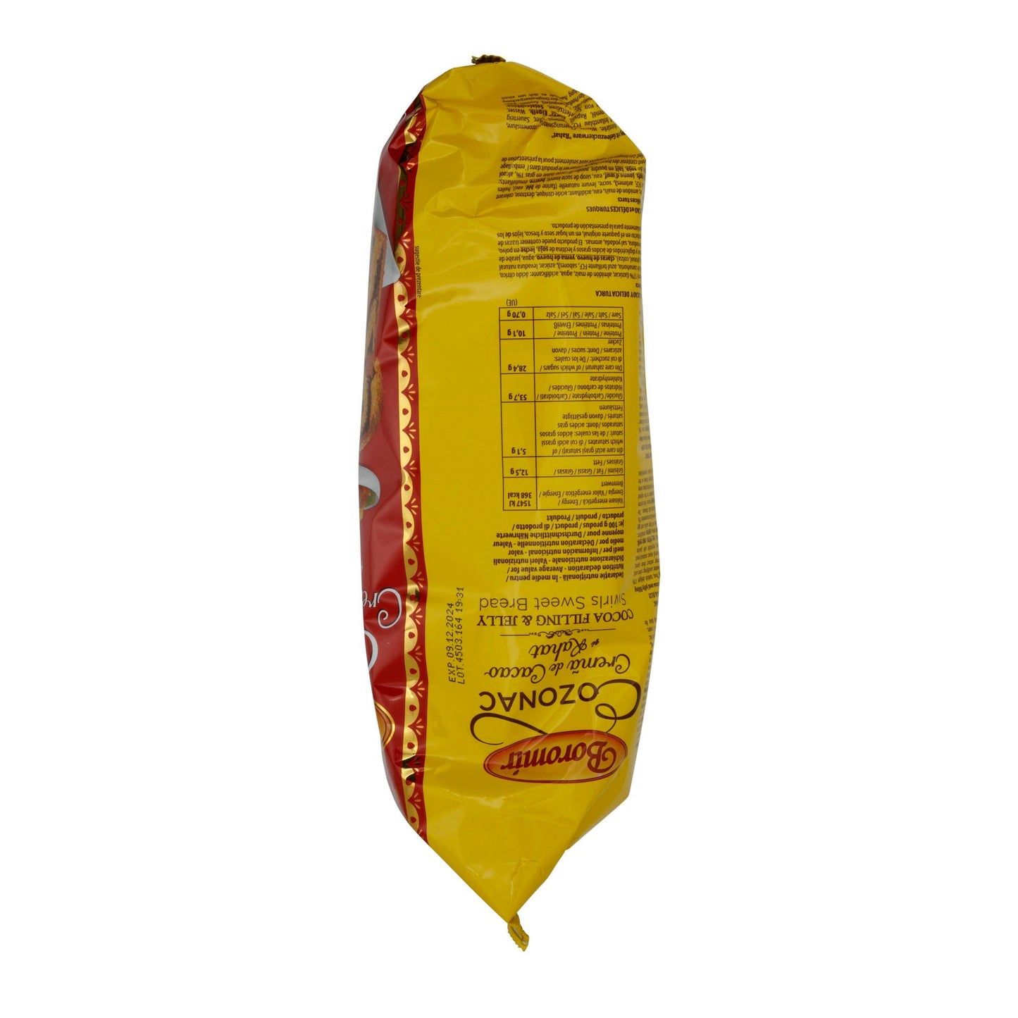 Cozonac Boromir | Mit Kakaocreme und Rahat | Traditioneller rumänischer Hefekuchen | 500 g BOROMIR
