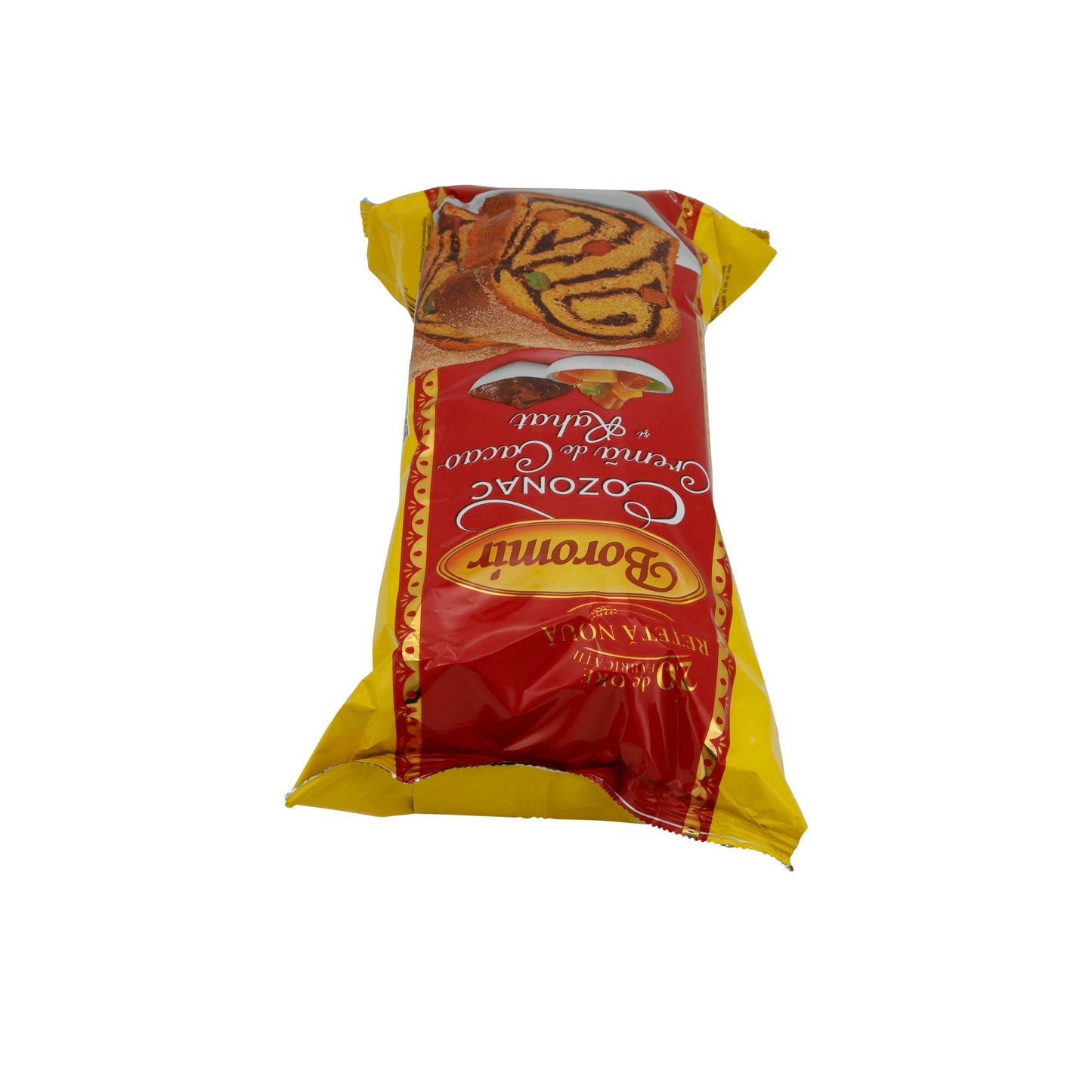 Cozonac Boromir | Mit Kakaocreme und Rahat | Traditioneller rumänischer Hefekuchen | 500 g BOROMIR