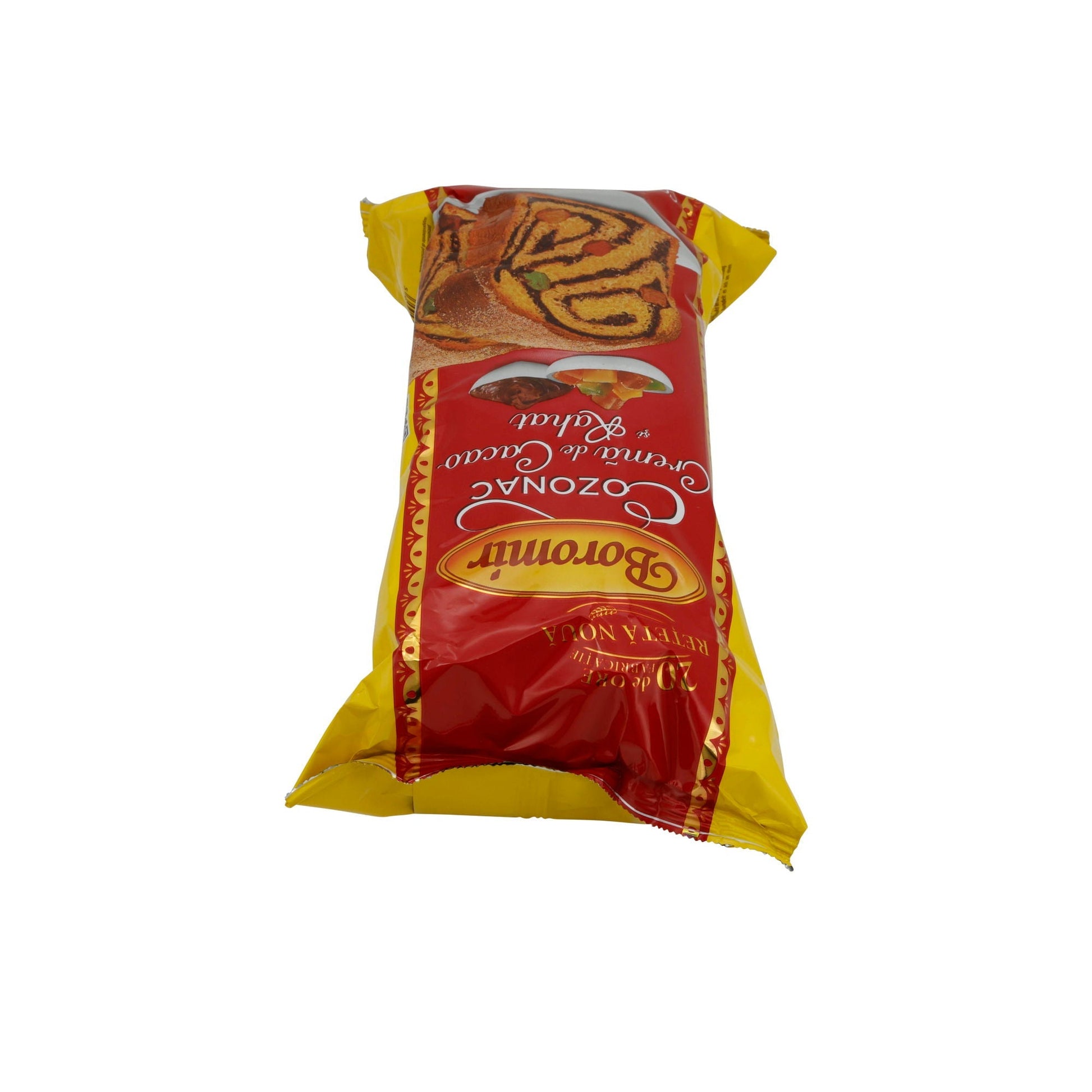 Cozonac Boromir | Mit Kakaocreme und Rahat | Traditioneller rumänischer Hefekuchen | 500 g BOROMIR