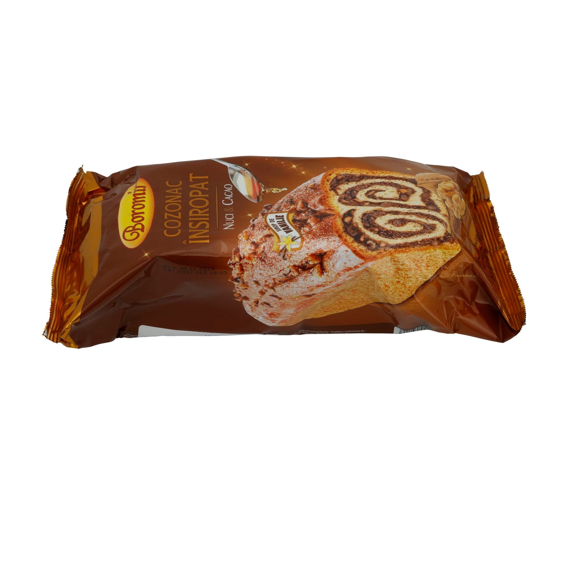 Cozonac Însiroptat Boromir | Mit Walnüssen und Kakao | Traditioneller rumänischer Hefekuchen | 550 g BOROMIR