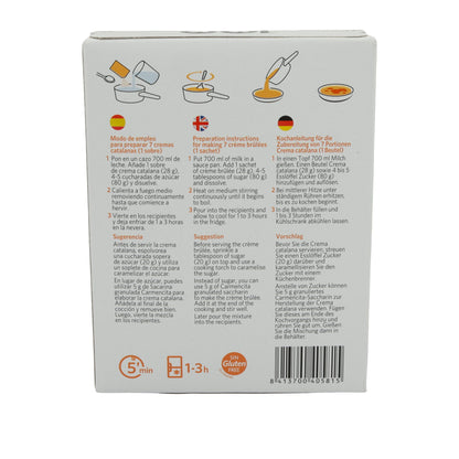 Creme brulée Carmencita | Crema Catalana Tozu | Katalan Kreması, glutensiz, 14 Porsiyon (56 g)