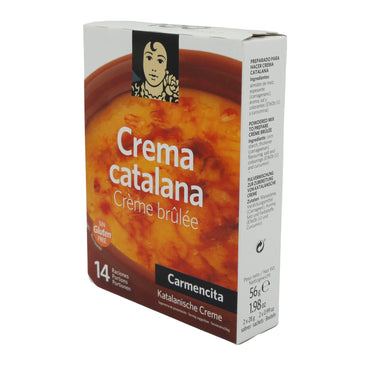 Carmencita Crema Catalana – Catalan Cream Powder – Gluten-Free, for 14 Servings (56 g)