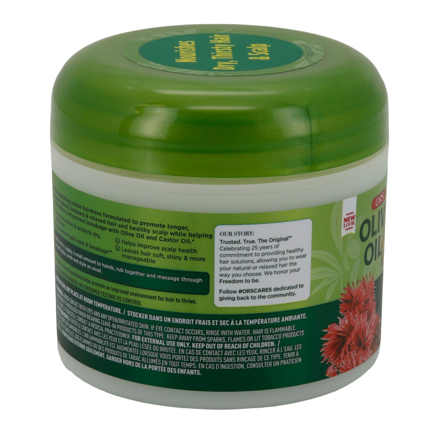 Crème ORS Olio d'Oliva Rinforzante per Capelli | Capelli Morbidi | Con Olio di Ricino e Oliva | 226 g