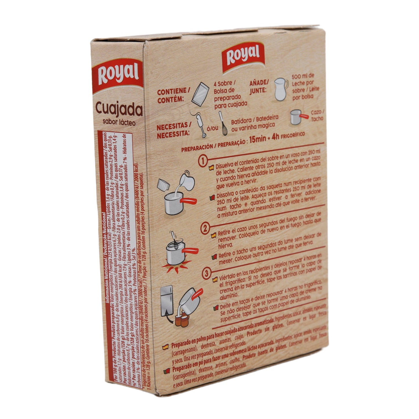 Cuajada Royal | Senza glutine | Dessert tradizionale dal delicato sapore di latte | 16 porzioni