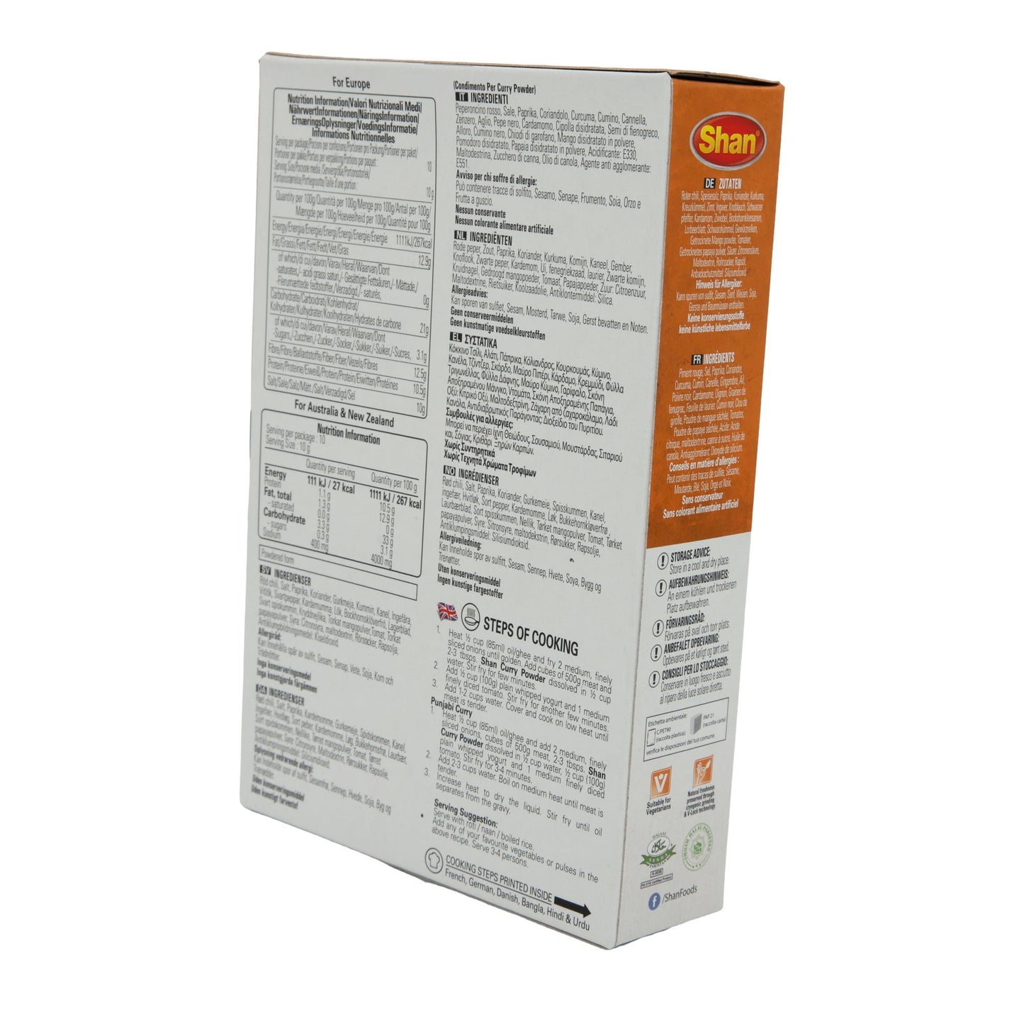 Currypoeder Shan | Kruidenmix | Voor vlees-, groente- en linzencurry's | 100 g