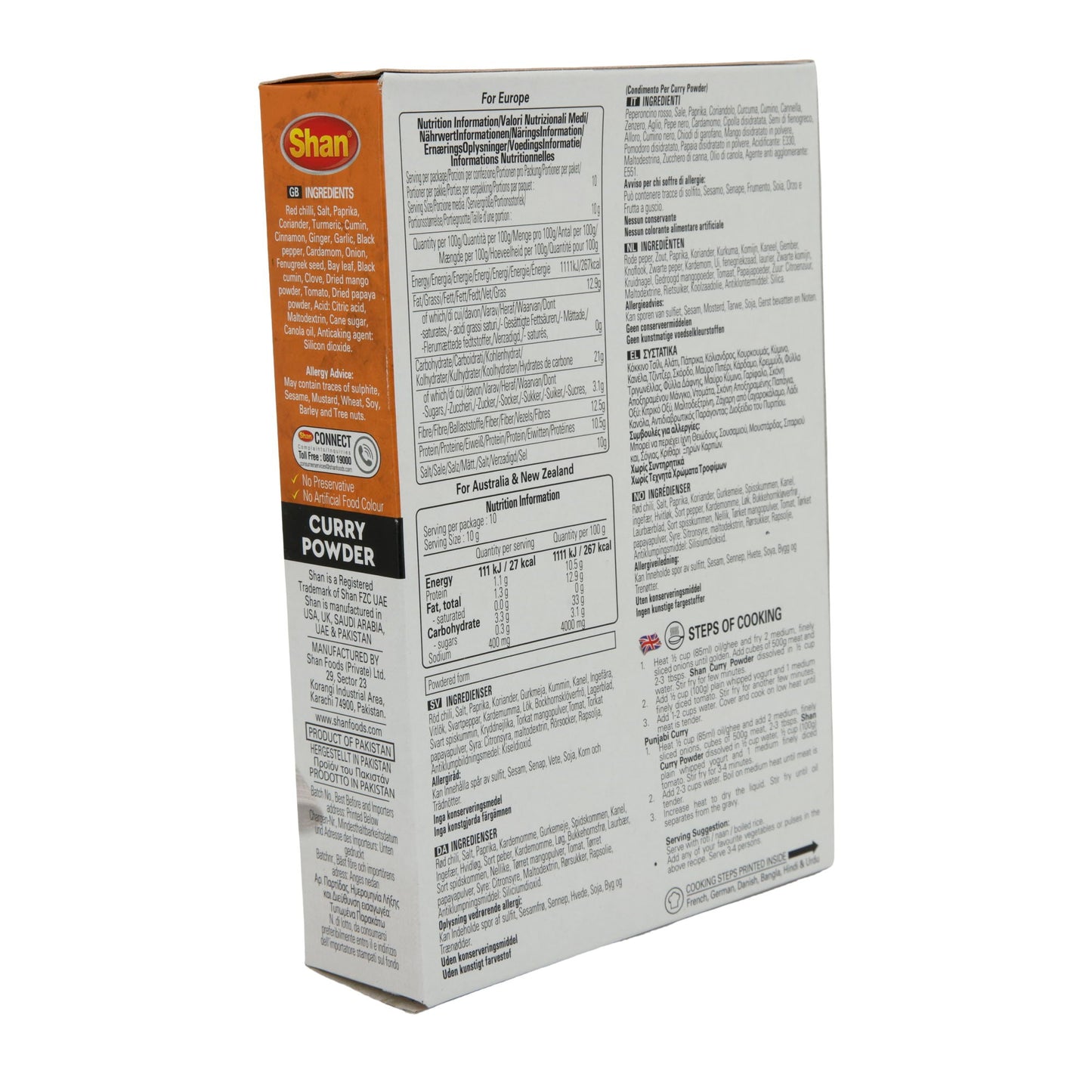 Currypoeder Shan | Kruidenmix | Voor vlees-, groente- en linzencurry's | 100 g