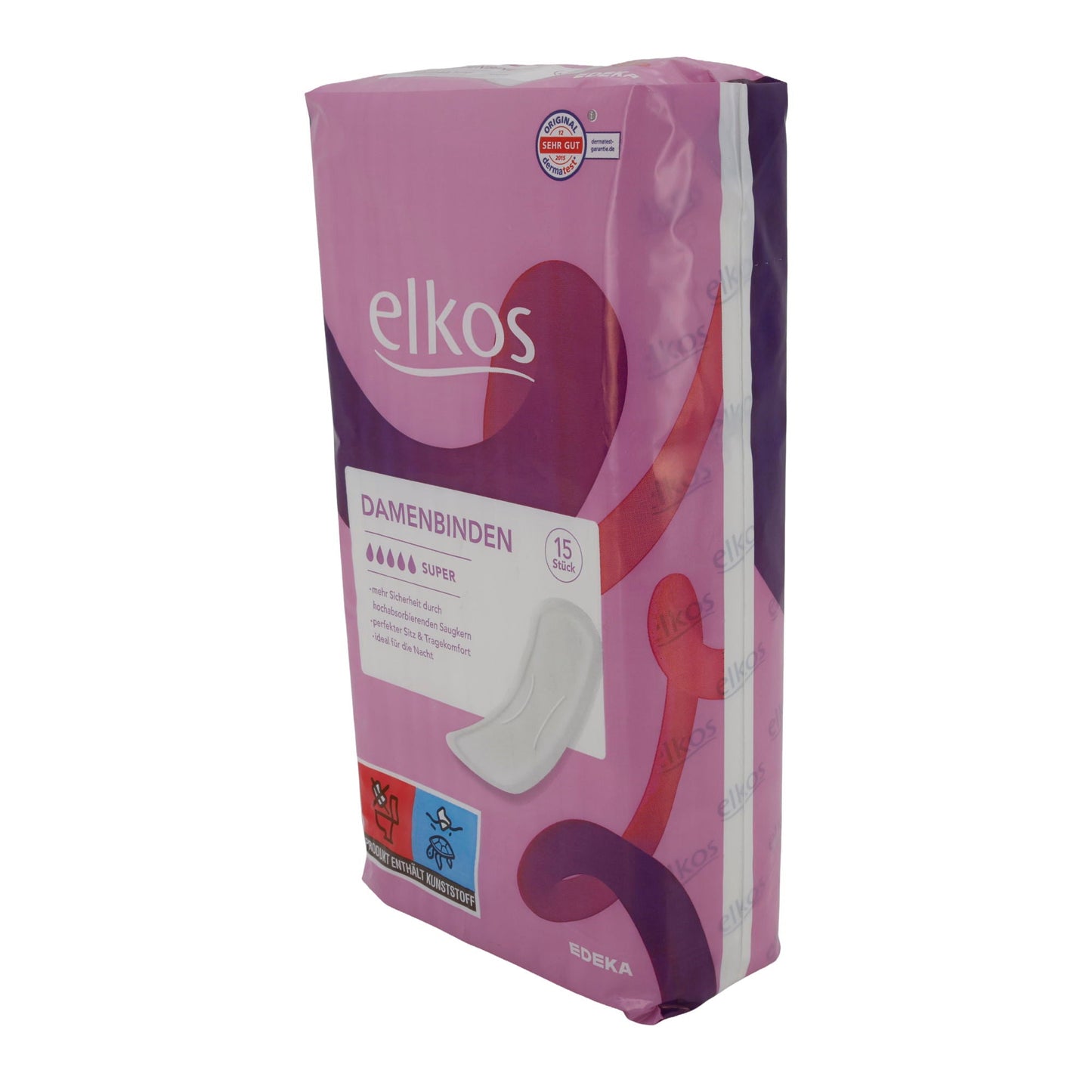 Assorbenti elkos | Super | Protezione affidabile giorno e notte | 15 pezzi