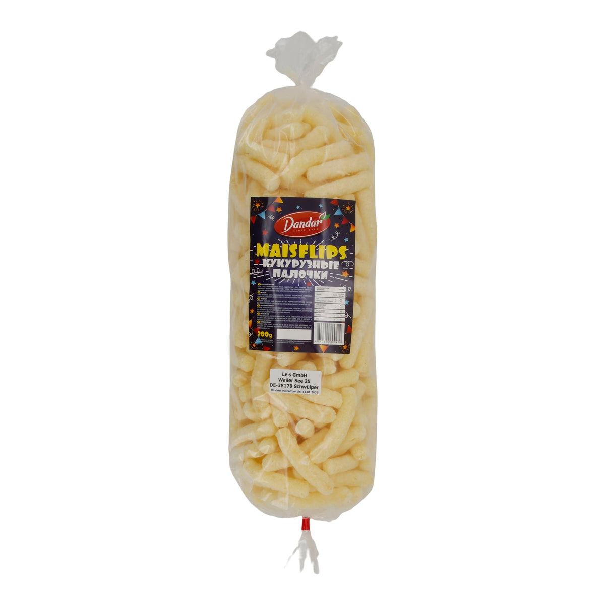 Dandar | Maissticks | süß | knuspriger Maissnack | 200 g