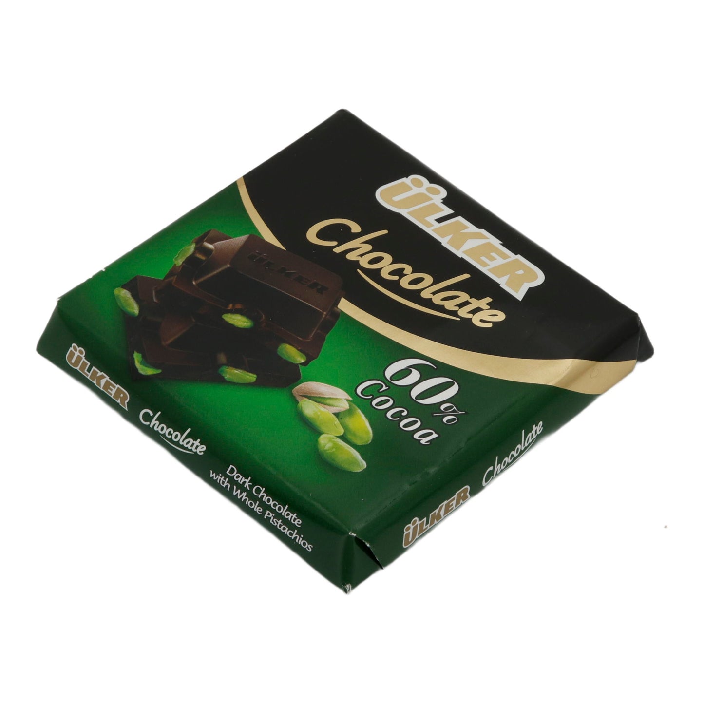 Cioccolato Fondente Ülker | Con pistacchi interi | Cioccolato fondente | 65 g