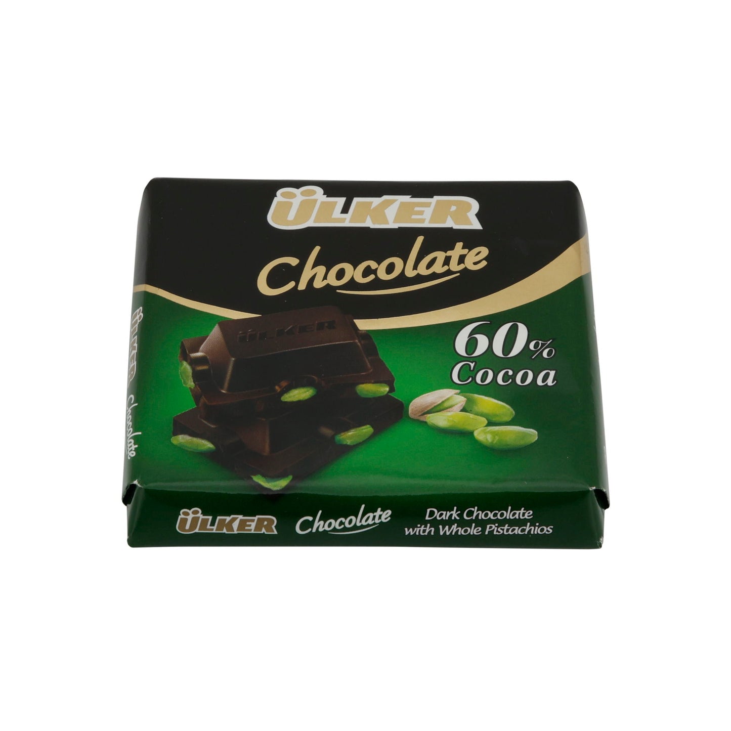 Cioccolato Fondente Ülker | Con pistacchi interi | Cioccolato fondente | 65 g