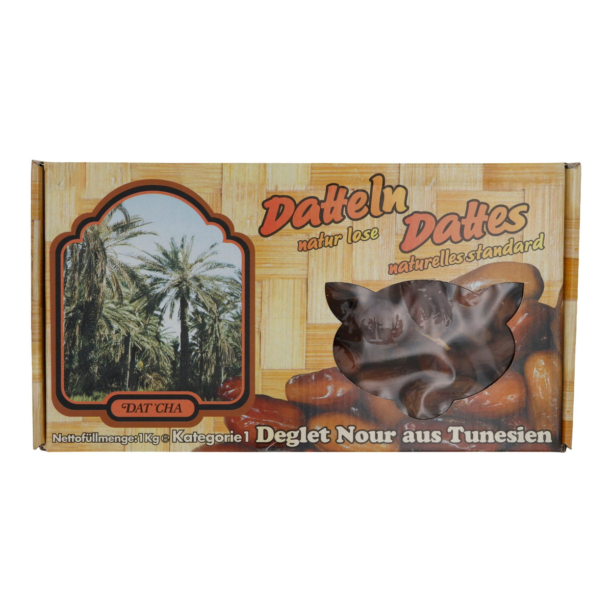 Datteln Dat'Cha Datteln Deglet Nour | naturbelassen aus Tunesien | lose | 1 kg DATCHA