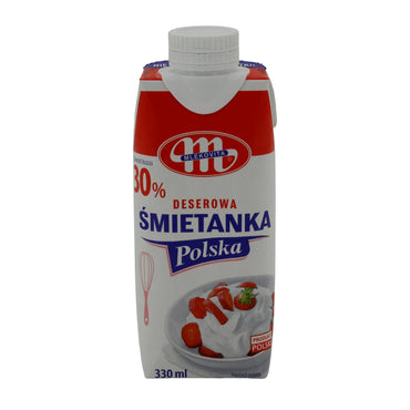 Dessert-Sahne Mlekovita | Sahne | 30 %, Polnische Sahne für süße Kreationen | 330 ml MLEKOVITA