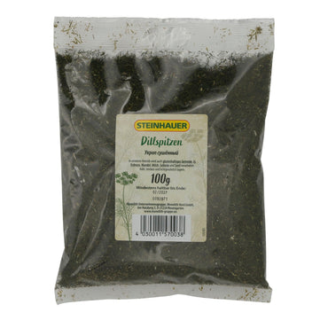 Dillspitzen Steinhauer | Fein getrockneter Dill | Aromatisch für Speisen | 100 g STEINHAUER