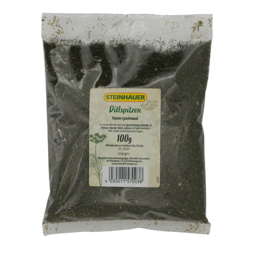 Dillspitzen Steinhauer | İnce kurutulmuş dereotu | Yemekler için aromatik | 100 g