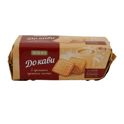„Do Kavy“ Kekse Roshen | Gebäck | Mit Milchgeschmack | 185 g Packung