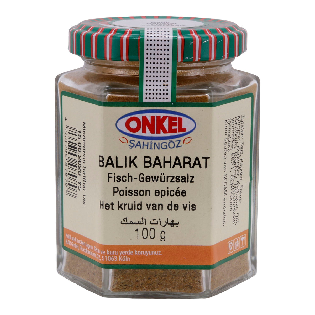 Onkel Şahingöz Fisch Gewürzsalz (Balık Baharat) – Gewürzmischung für Fisch – 100 g