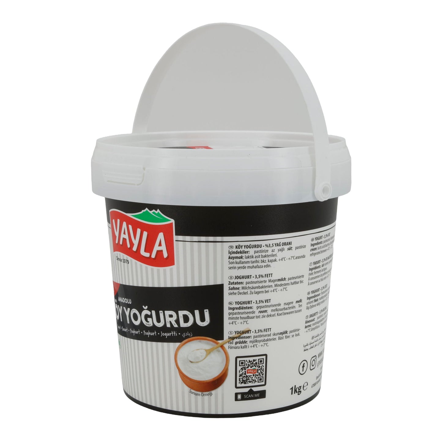 Dorfjoghurt Yayla Köy Yoğurdu | Joghurt | Traditioneller Dorfjoghurt mit 3,5 % Fett | 1 kg