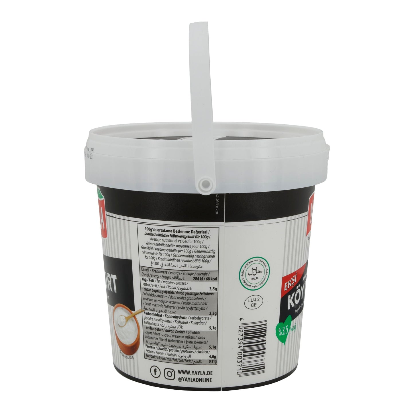 Dorfjoghurt Yayla Köy Yoğurdu | Joghurt | Traditioneller Dorfjoghurt mit 3,5 % Fett | 1 kg